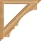 Ekena Millwork Balboa Traditional Rough Sawn Bracket, Western Red Cedar, 4"W x 42"D x 42"H BKT04X42X42BOA01RWR - alternate 3